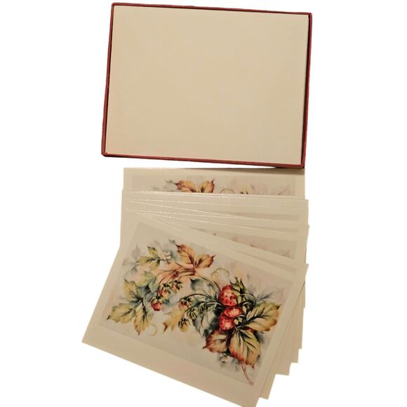 Vintage Note Cards Alice Nash Blackwelder Original Porcelain Painting (Gg80) - Picture 1 of 3